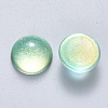 Transparent Spray Painted Glass Cabochons GLAA-S190-013C-D03-2