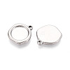 304 Stainless Steel Pendant Cabochon Settings STAS-T067-70A-P-2