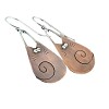 Teardrop with Cat Shape Alloy Dangle Earrings FS-WG32061-01-2