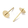 Brass Studs Earrings Finding KK-K383-02D-G-2