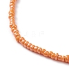 Round Glass Seed Beaded Necklaces NJEW-JN03207-4