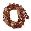 Natural Red Agate Beads Strands G-L630-F01-01G-3