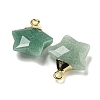 Natural Green Aventurine Pendants G-P540-01G-07-2