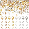 400pcs 4 Colors Alloy Lobster Claw Clasps FIND-TA0008-94-1