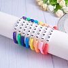 8Pcs 8 Colors Polymer Clay Heishi Surfer Stretch Bracelets Set BJEW-SW00085-6