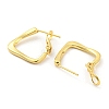 Rack Plating Brass Hoop Earrings for Women EJEW-K263-24G-2