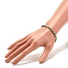3.5MM Natural Emerald Quartz Round Beads Stretch Bracelet for Women BJEW-JB07413-3