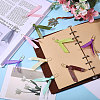 12Pcs Polyester Ribbon Bookmarks AJEW-CA00022-5