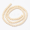 Opaque Solid Color Glass Beads Strands EGLA-A034-P4mm-D05-2