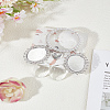 Oval Blank Glass Wedding Bouquet Picture Frame BJEW-LP0003-27-1