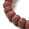 Natural Lava Rock Dyed Beads Strands G-Z036-B01-05-3