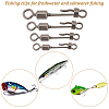 SUPERFINDINGS 40Pcs 4 Style Brass Fishing Quick Change Clip FIND-FH0004-43-5