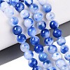 Natural Dyed Persian Jade Beads Strands G-Q609-8mm-01-1