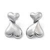 304 Stainless Steel Stud Earrings STAS-Z112-21P-4