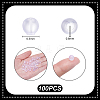 100Pcs Silicone Earring Nuts FIND-UN0009-93-2