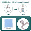 1Pc 925 Sterling Silver Pendant Cabochon Settings STER-BC0002-77A-4