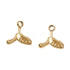 304 Stainless Steel Charms SA-CBABF3F-13G-05-1