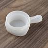 Flat Round with Handle DIY Silicone Candlesticks Molds LS-SIMO-G010-02A-3