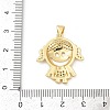 Brass Micro Pave Cubic Zirconia Pendants KK-D317-103G-3