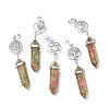 Natural Unakite Pointed Big Pendants G-D0021-01P-01-1