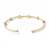 Brass Cuff Bangles BJEW-A134-02G-09-3