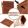 2Pcs 2 Colors Vintage Leather Shrapnel Coin Pouches AJEW-CL0005-02-6