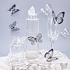 Artificial Plastic Butterfly Decorations DJEW-PH0002-04-4