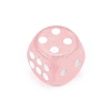 Natural Rose Quartz Carved Cube Dice PW-WG57879-02-1