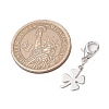 5Pcs Clover 201 Stainless Steel Pendant Decorations HJEW-JM03015-3