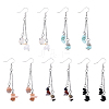 5Pair Brass Dangle Earring EJEW-YW00001-02-1