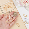 10Pcs Brass Spring Gate Rings KK-BBC0015-57G-03-3