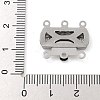 304 Stainless Steel Box Clasps STAS-M084-02A-P-3