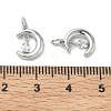 SHEGRACE Brass Micro Pave Cubic Zirconia Pendants XGRQ3D969-464P-3