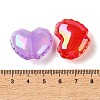 UV Plating Transparent Acrylic European Beads AC-CBAEAA8-18-3
