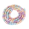 Anti-Tarnish Dyed Rondelle Glass Beads Strands EGLA-T021-3mm-17-17-2