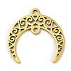 201 Stainless Steel Hollow Connector Charms X-STAS-E200-07G-1