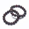 Natural Brecciated Jasper Bead Stretch Bracelets X-BJEW-K212-A-040-1