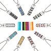 2Pcs 2 Styles Anti-Tarnish Stainless Steel Mini Hollow Column Perfume Bottle Necklaces NJEW-DR0001-02B-5