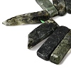 Natural Prehnite Beads Strands G-S386-D06-4
