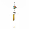 Iron 3D Butterfly Wind Chime Pendant Decorations HJEW-TAC0008-07C-1