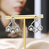 Chic and Stylish Flat Round Alloy Stud Earrings DS9375-2