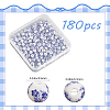 180Pcs Handmade Flower Printed Porcelain Ceramic Beads PORC-LT0001-08B-2