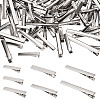 70Pcs 7 Styles Iron Flat Alligator Hair Clip Findings IFIN-TA0001-69-1