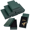 15Pcs Rhombus Textured Cardboard Jewelry Boxes CBOX-DJ0001-03B-1