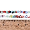 Electroplate Transparent Glass Beads Strands EGLA-Q139-01A-M02-4