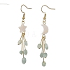 304 Stainless Steel Glass Dangle & Drop Earrings EJEW-JE07525-3