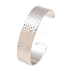 15.5MM Brass Textured Open Cuff Bangles for Women KK-CBA68DA-11P-5