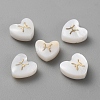 5Pcs Natural White Shell Beads LS-BSHE-TAC0004-02D-1