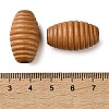 Spray Painted Wooden European Beads WOOD-A029-04C-3