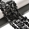 Natural Snowflake Obsidian Beads Strands G-R190-10mm-51-1